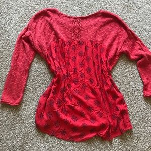 Perfect fall red sweater top